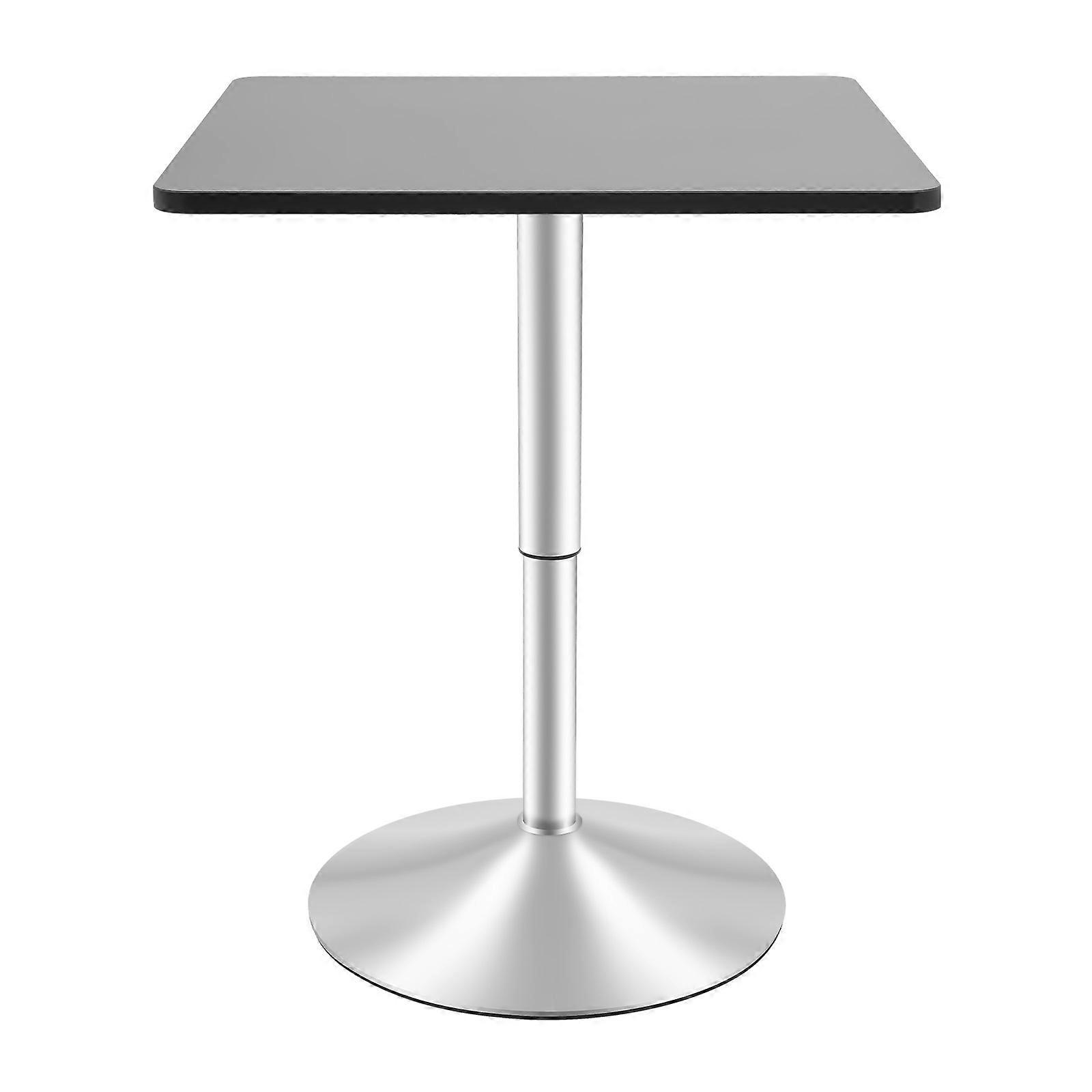 Home Bar Table Height Adjustable Square Table with 360 Swivel Counter Height Bistro Table