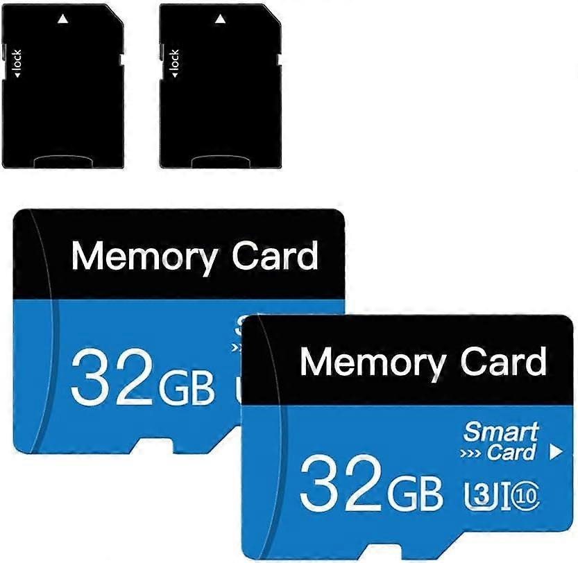 2025 Latest Model 2 Pack 32 GB Micro Memory Card with Adapter, TF Memory Card