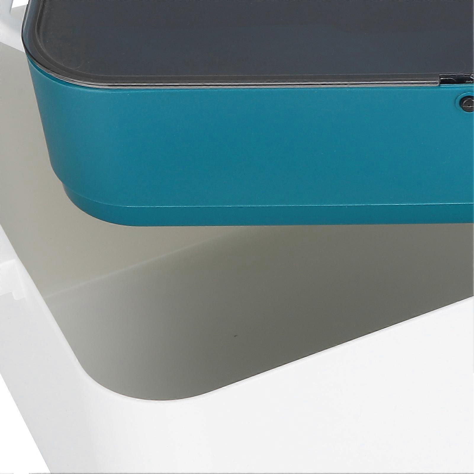 Storage Box Double Layer Office Organizer Plastic LargeCapacity Partition Dustproof Box L