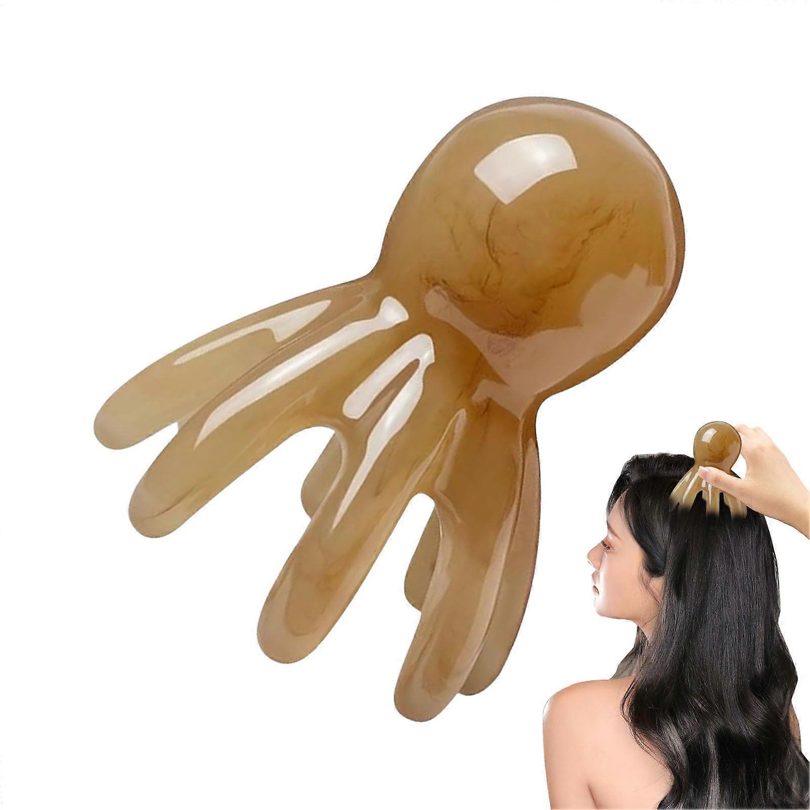 Head Massage Comb, EightProng Scalp Scratcher, Portable Tentacle Design, Relaxing Tool