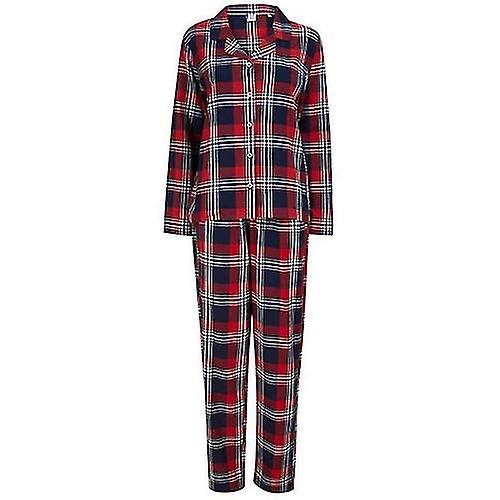 SF Womens/Ladies Tartan Pyjama Set