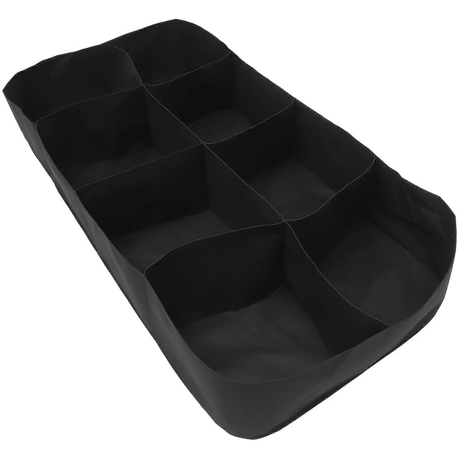 Grid Breathable Bag Planting Bag Compartment Design Gardening Enthusiasts 70.9×35.4×11.8in 1Set