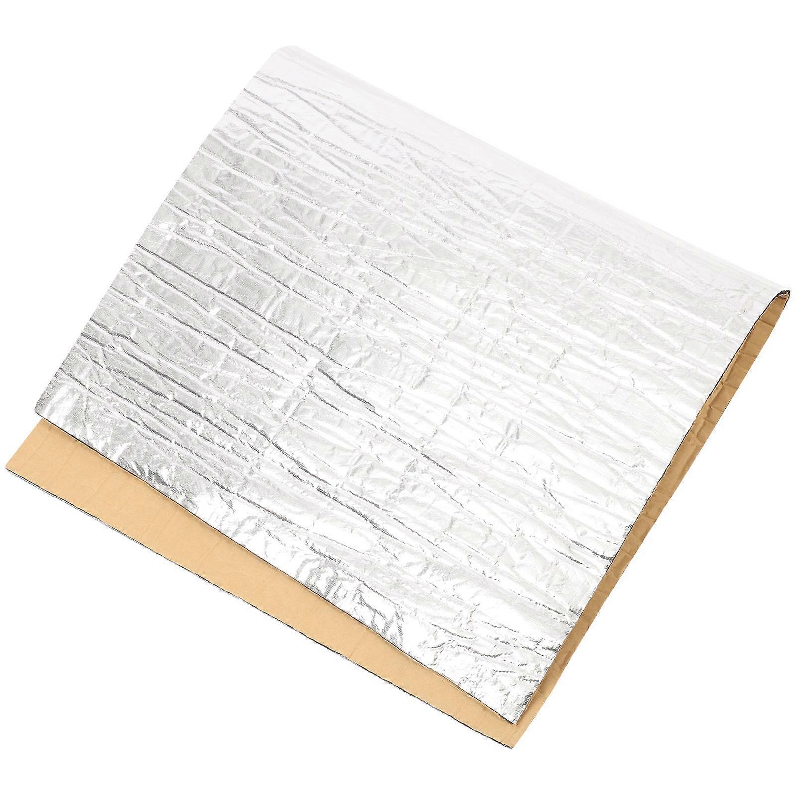 Sound Deadening Mat for Car Use with Aluminum Fiber White Color Easy to Apply Hood Insulation 0.125 inches Thick