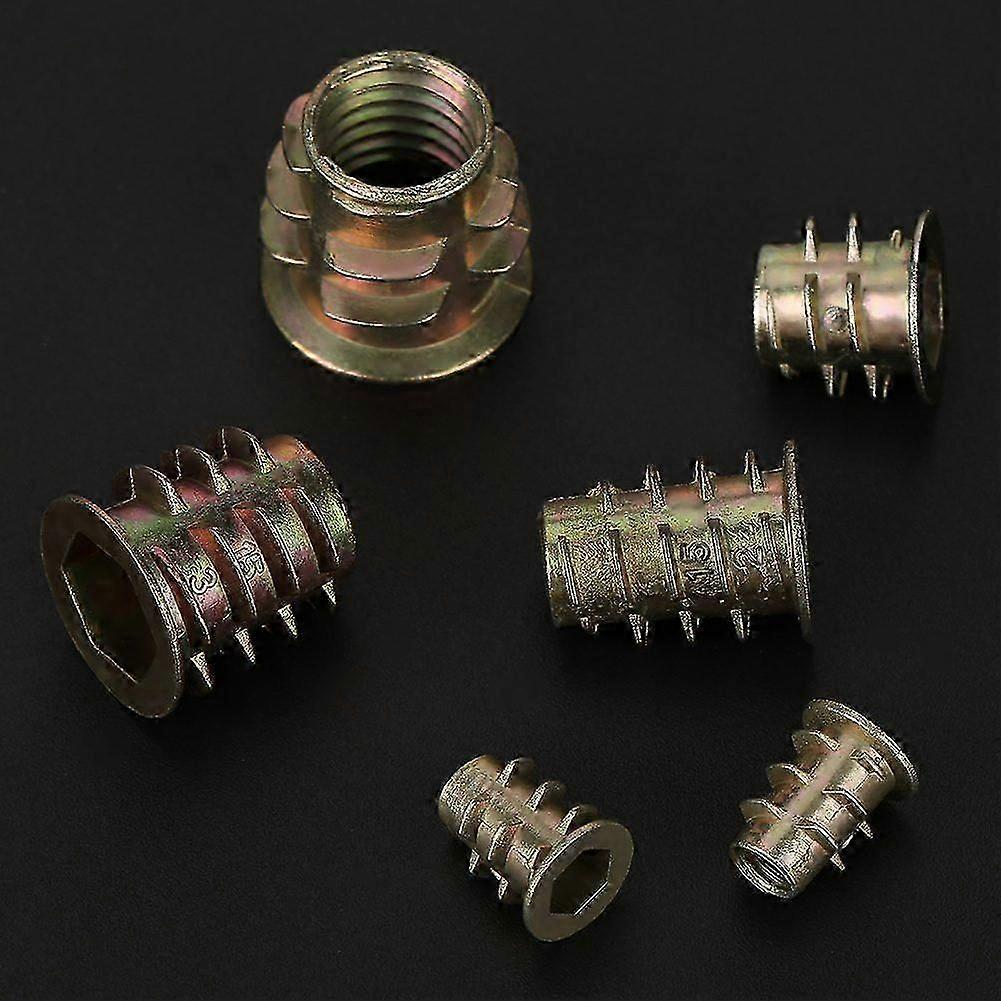 insert nut 80pcs M4/M5/M6/M8/M10 Zinc Alloy Screw in Type Hex Drive Threaded