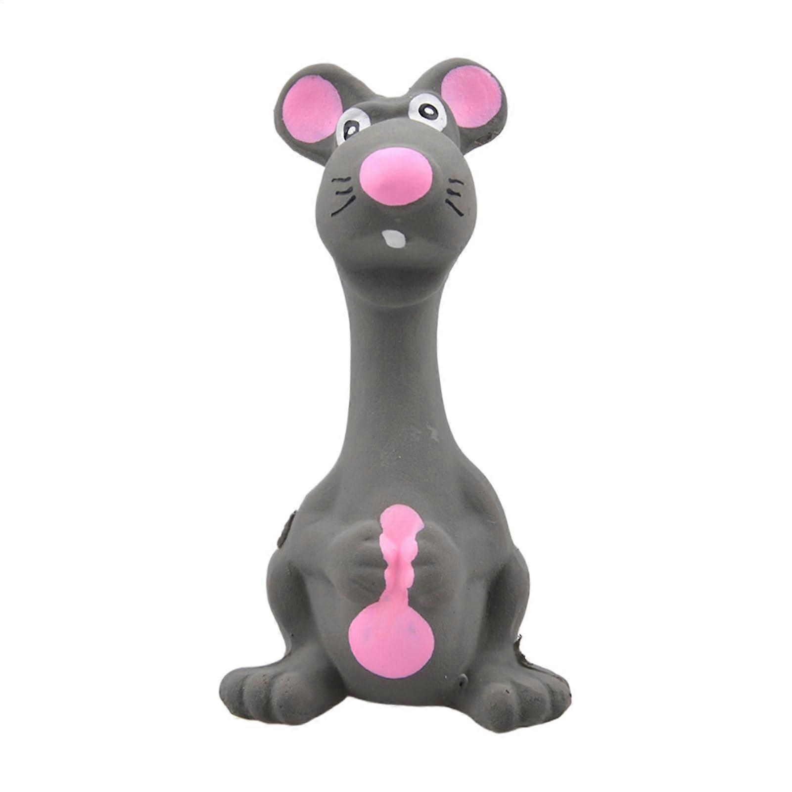 Squeaky Dog Toy, Funny Rubber Children's Toy, Standing Chew Toy for Dogs, Pets, Squeaky Latex Dog, Creative Mouse Shape for Aggressive Chewers