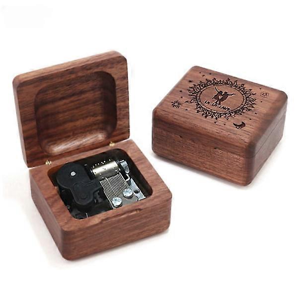 Harry Potter Music Box Retro Walnut Clockwork Music Box silver core 10 La La Land