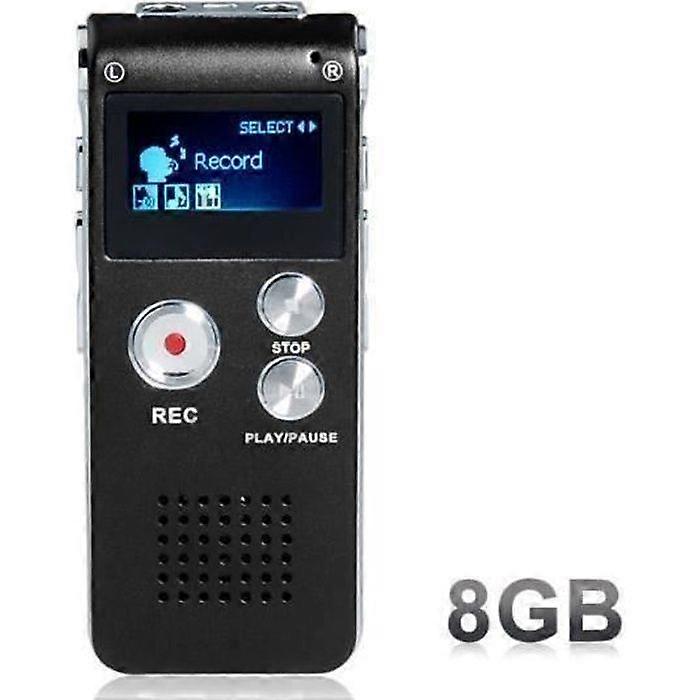Voice Recorder - ANTCOOL - 8GB - Mini USB - MP3 Player - LCD 650Hr