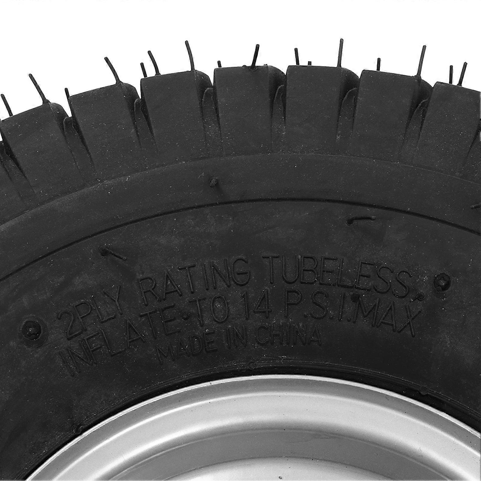 15x6.00‑6 Tire Wheel with Hub Heavy Tires for ATV UTV Kart Lawn Mower Farm Vehicle