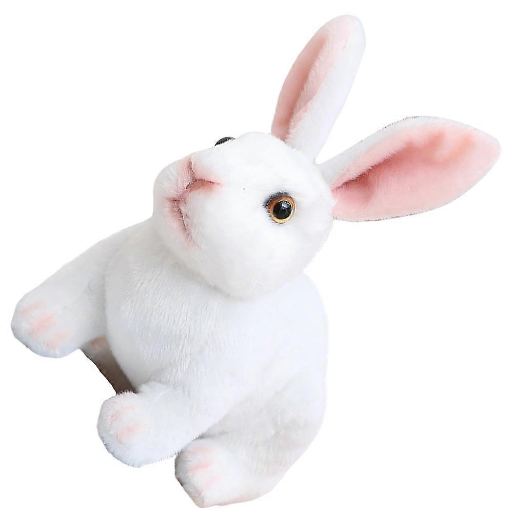 Realistic Facial Expression Plush Toy Squatting Rabbit Shape Suitable For Sofa Companion 30X20X20CM Comfort Companion 1 Set
