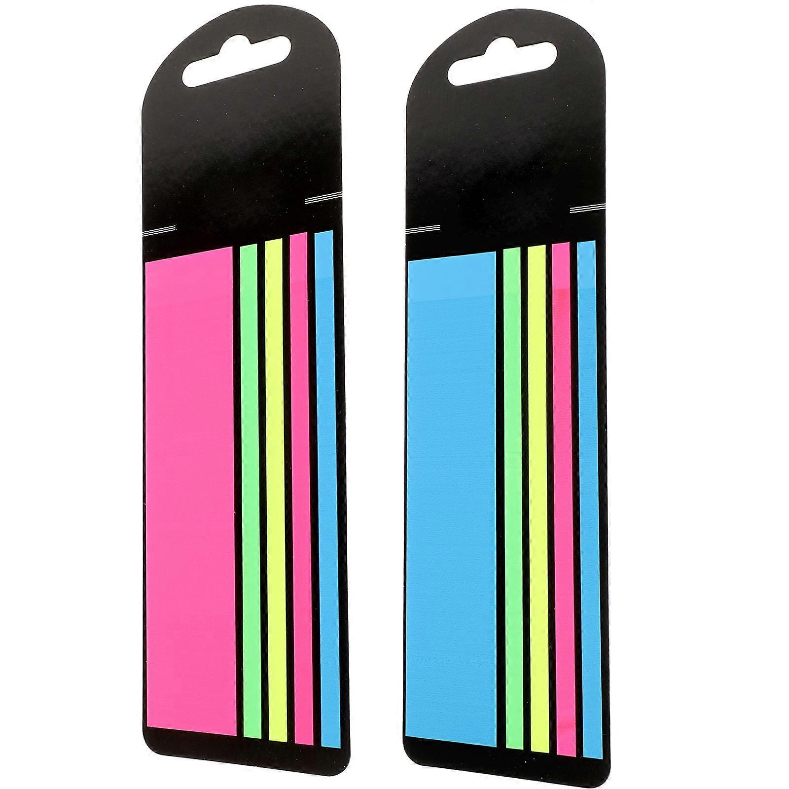 Sticky Page Markers Rectangular Shape Blue Color 2 Boxes Repositionable Article Annotation Reading Tools