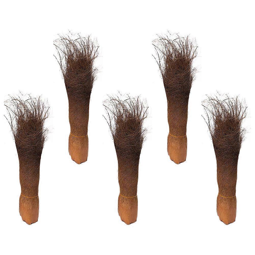 Palm Tree Bark Sheets for Decorations Crafted from Natural Palm Fiber Brown Color 5 Sheets