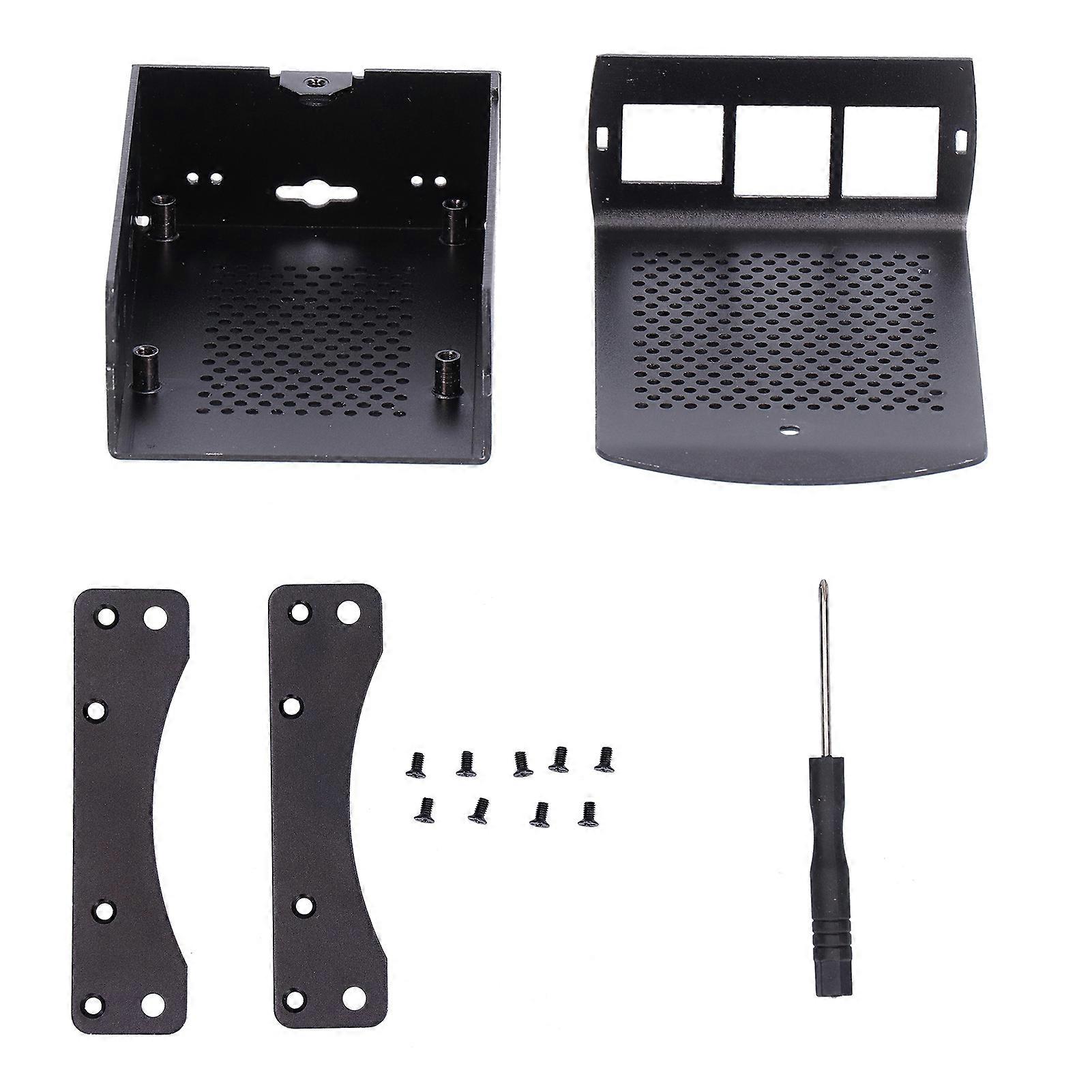 Heat Dissipation Enclosure Aluminum Alloy Cooling Protective Case for Raspberry Pi 2 3 B+(Without Fan )