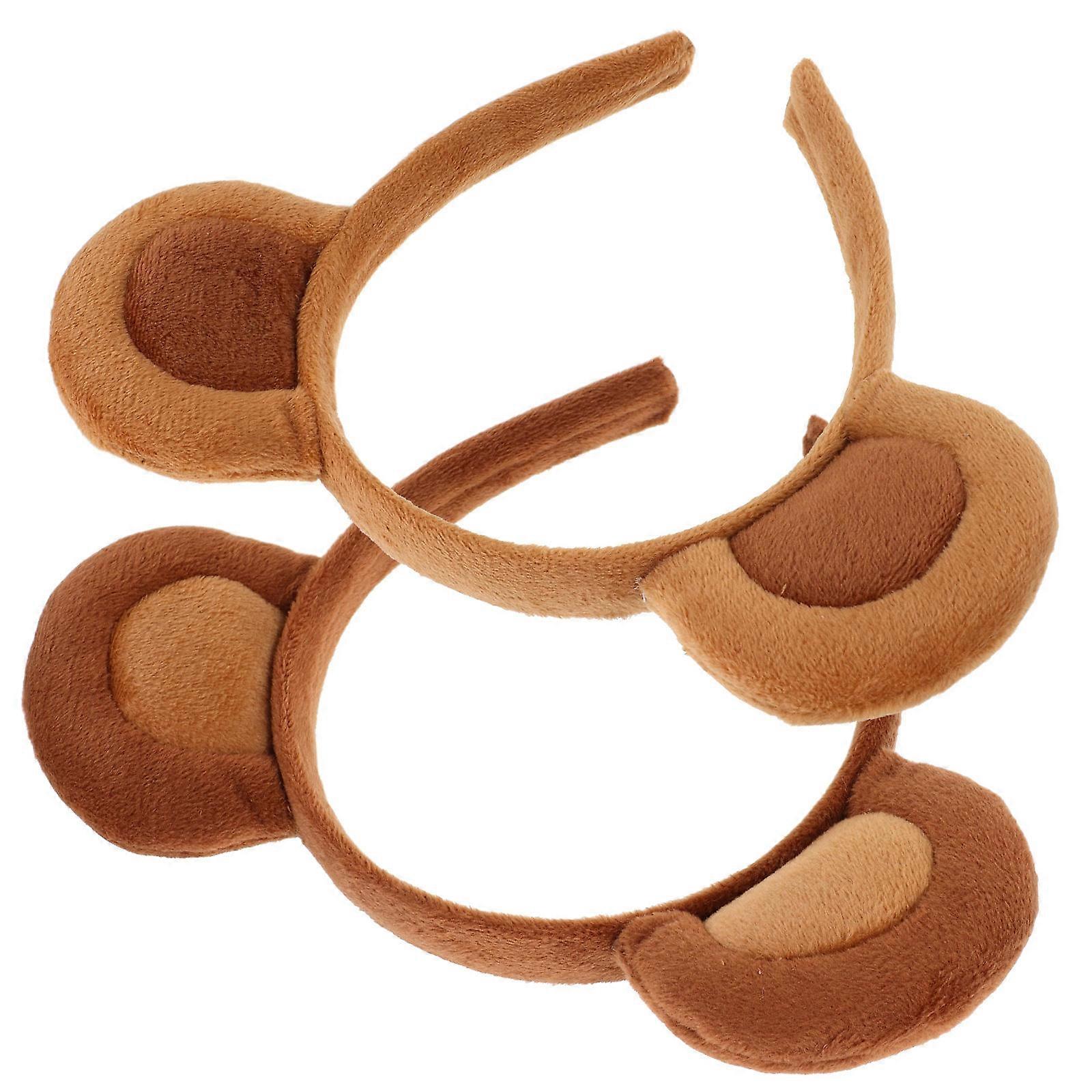 Here's a refined and professional product description based on your input:
**2pcs Cartoon Monkey Ear Headbands – Cute Animal Hair Accessories for