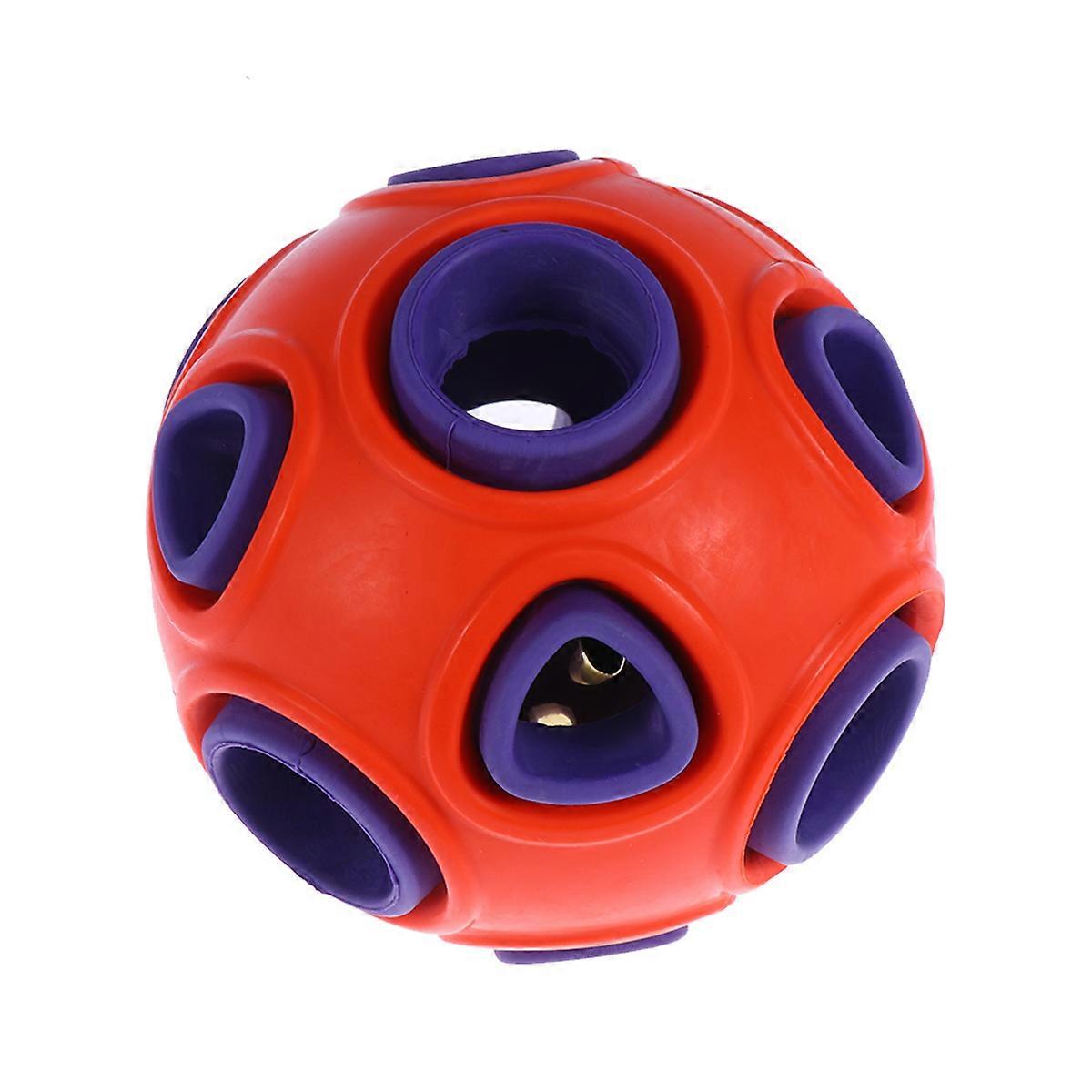 Dog Training Toy Ball with Sound for Pet Playing and Sports Plastic Toy Keeps Dogs Entertained 6.3 Inches
