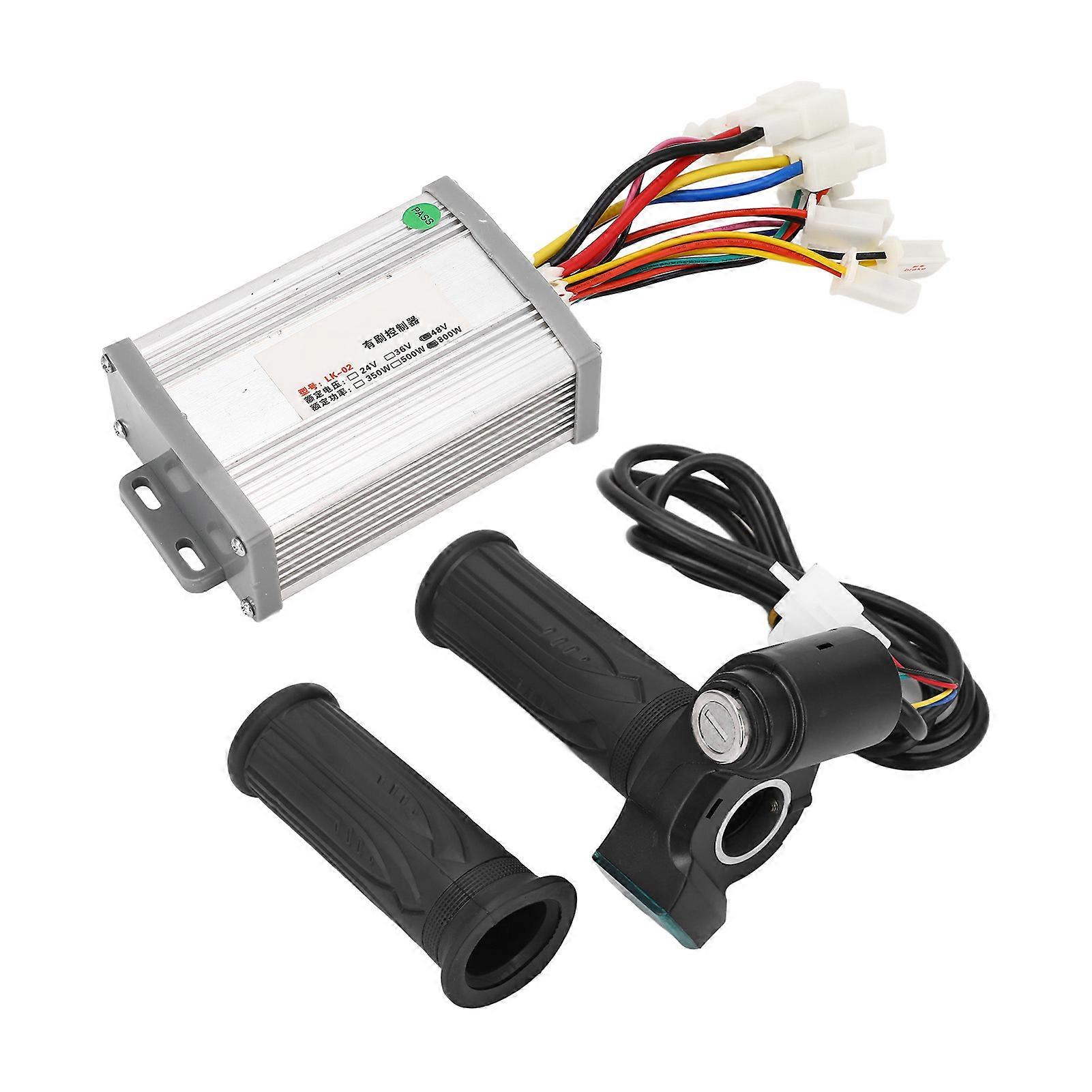48V 800W Motor Speed Controller Throttle Grip Kit with Lock & Keys