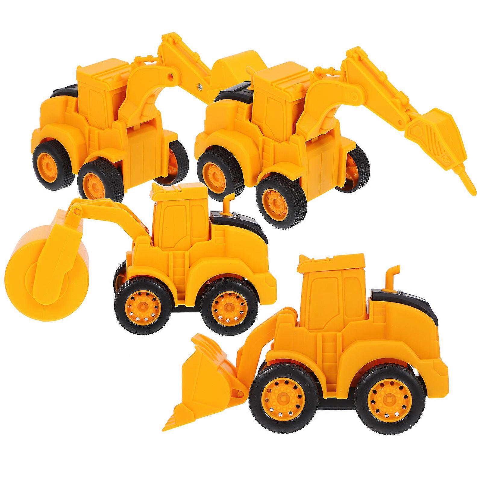 4pcs Realistic Construction Engineering Vehicles Toy Set for Boys Play