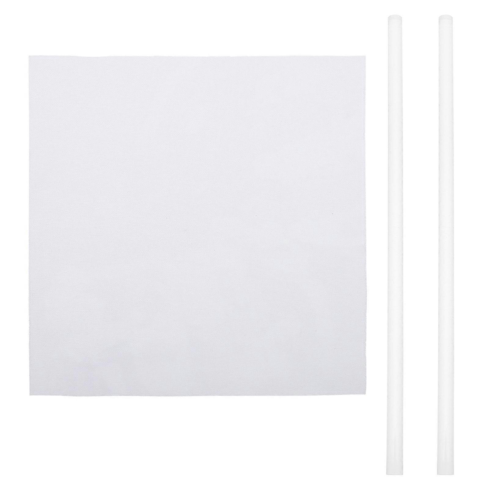 Electrostatic Experiment Glass Stick Tool For Students Physics Learning 25X1X1CM Assorted Color 2 Packs