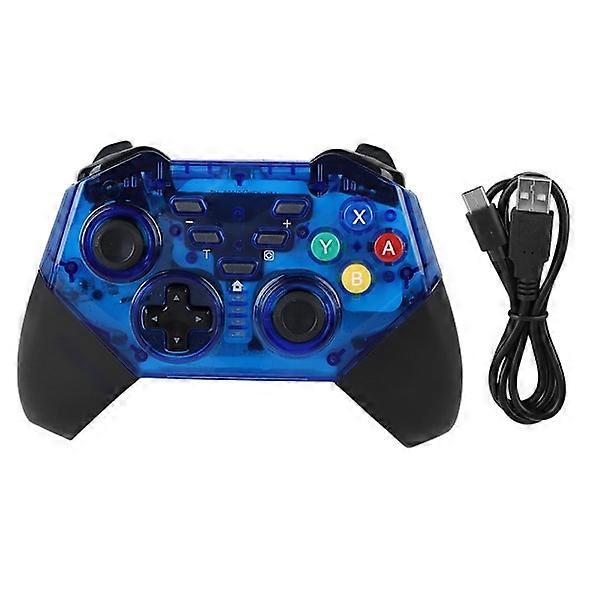 Drahtloser Bluetooth-Gamecontroller Gamepad für Switch (Blau)