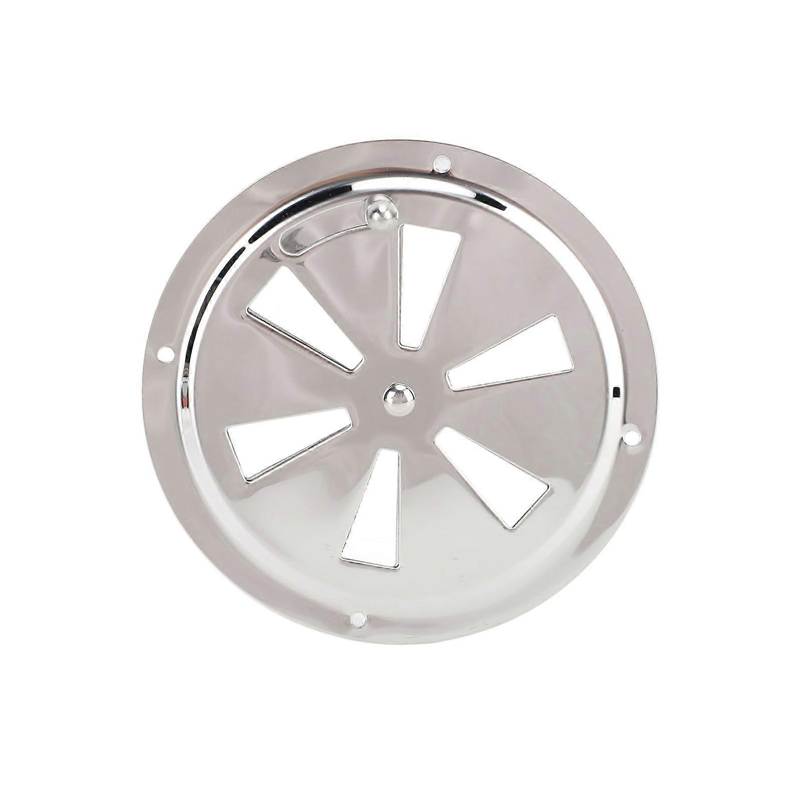 stainless steel cabin ventilation plate with side knob 5in