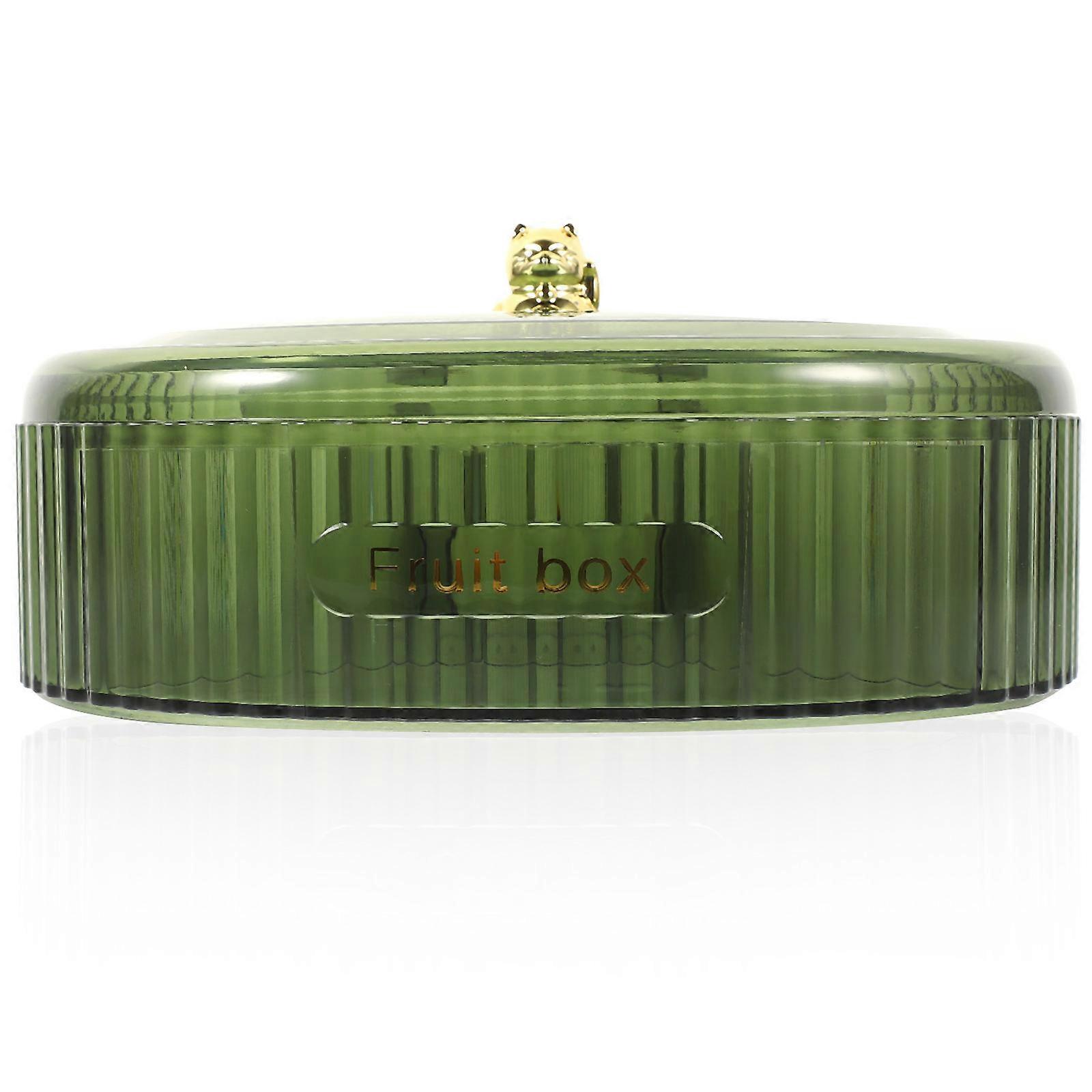 Green Fruit Box Household Dried Fruit Container Single Layer Box