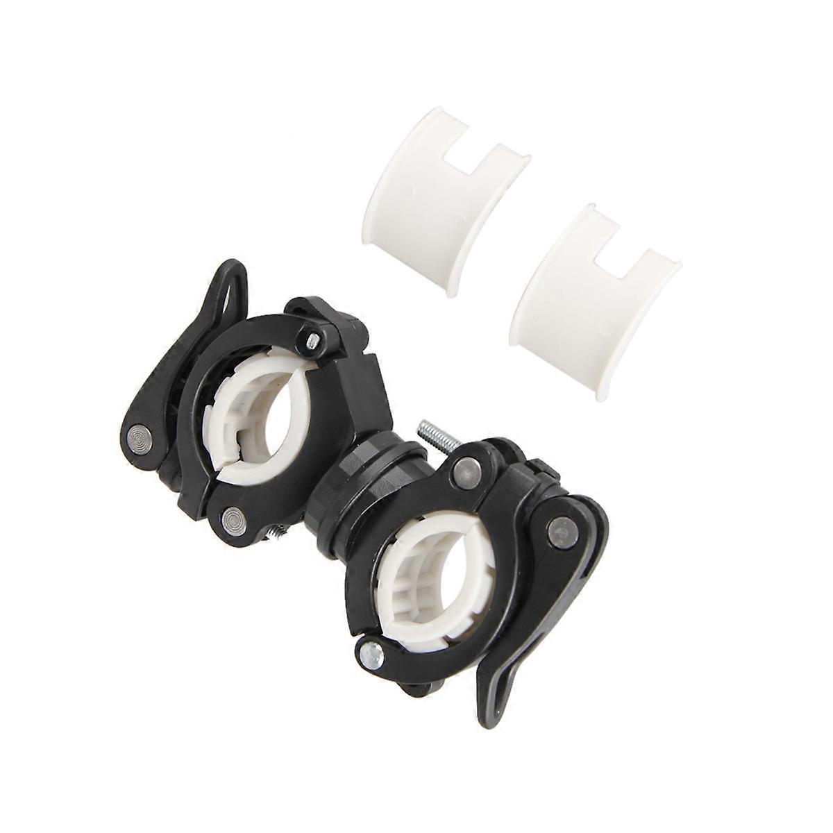 Durable ABS Handlebar Flashlight Mount with Versatile Rotating Capability