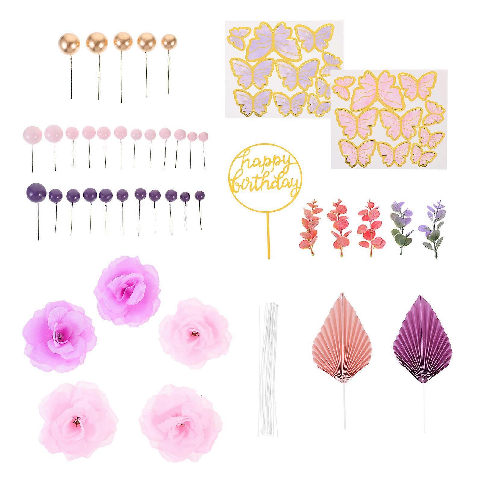 Butterfly and Flower Cake Decorations Adding Charm to Any Celebration
