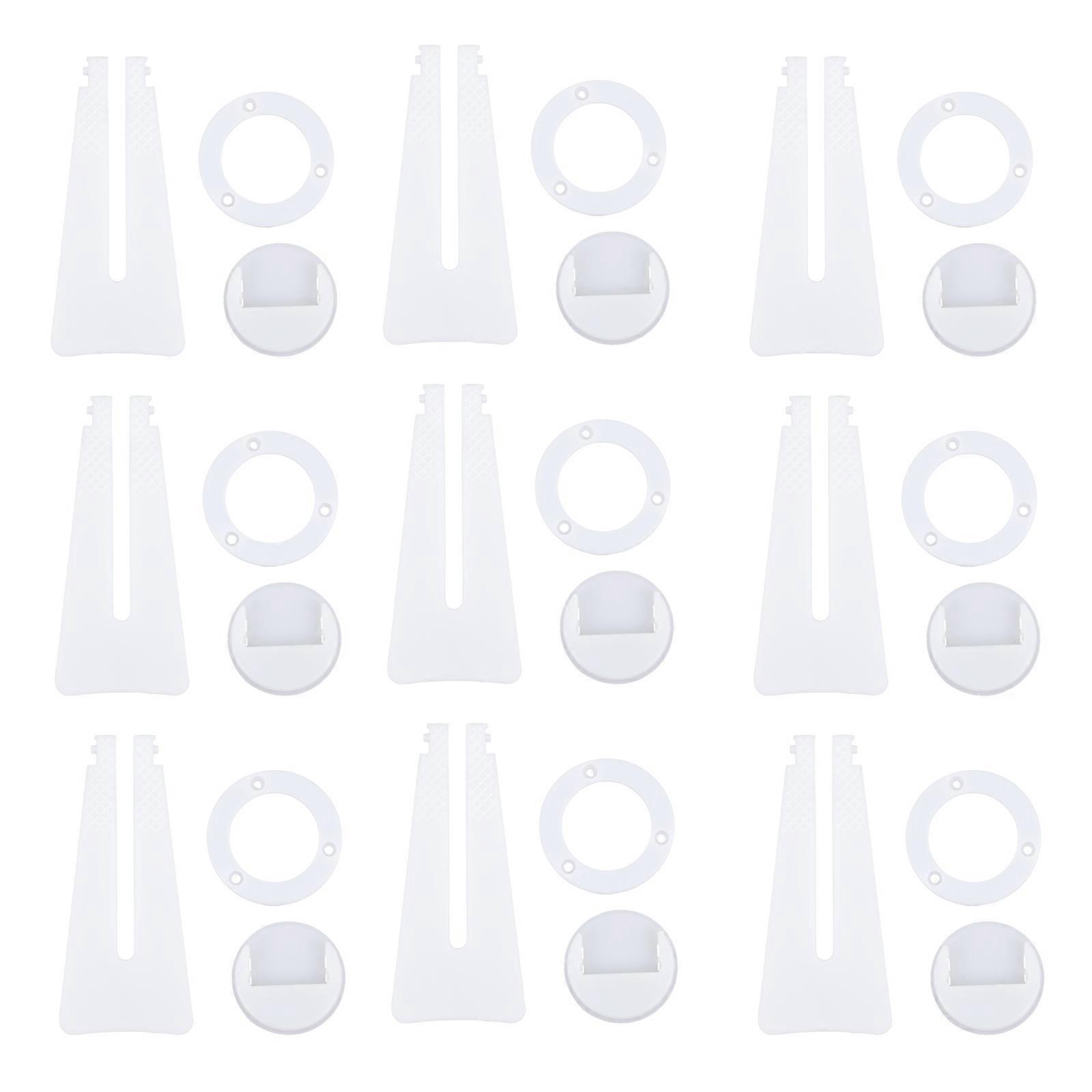White Plastic Photo Frame Holders 12Pcs for Holding Use Prevent Slipping Using