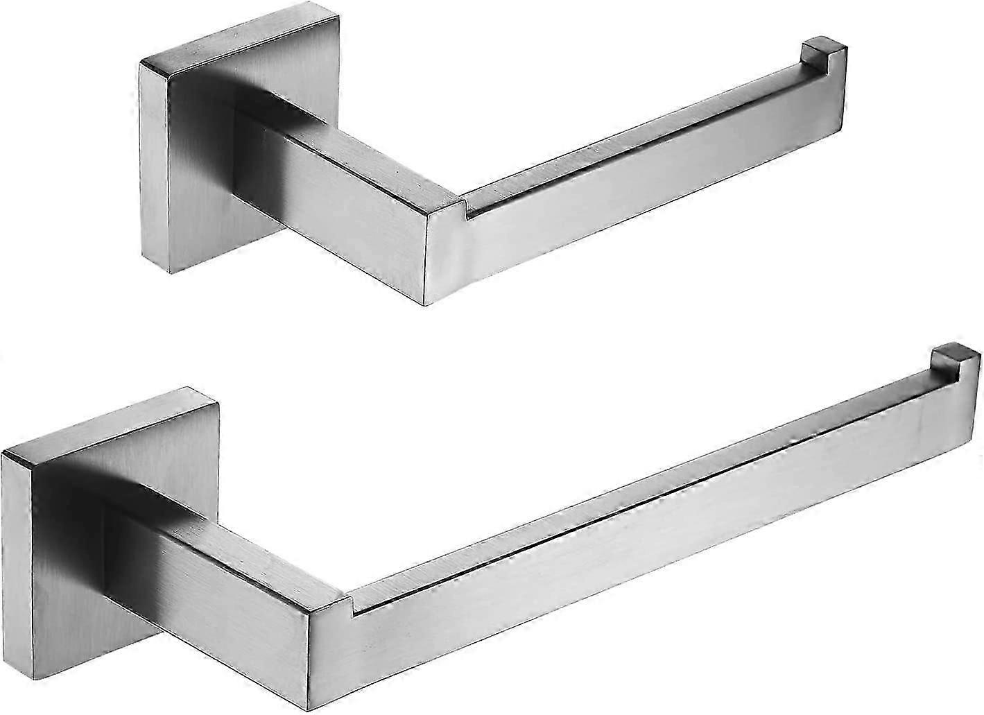 WC-paperipidike + käsipyyhepidike, 2 kpl kylpyhuonetarvikkeet laitteistosarja, seinälle asennettava pyyhekuivain pyyhepalkki