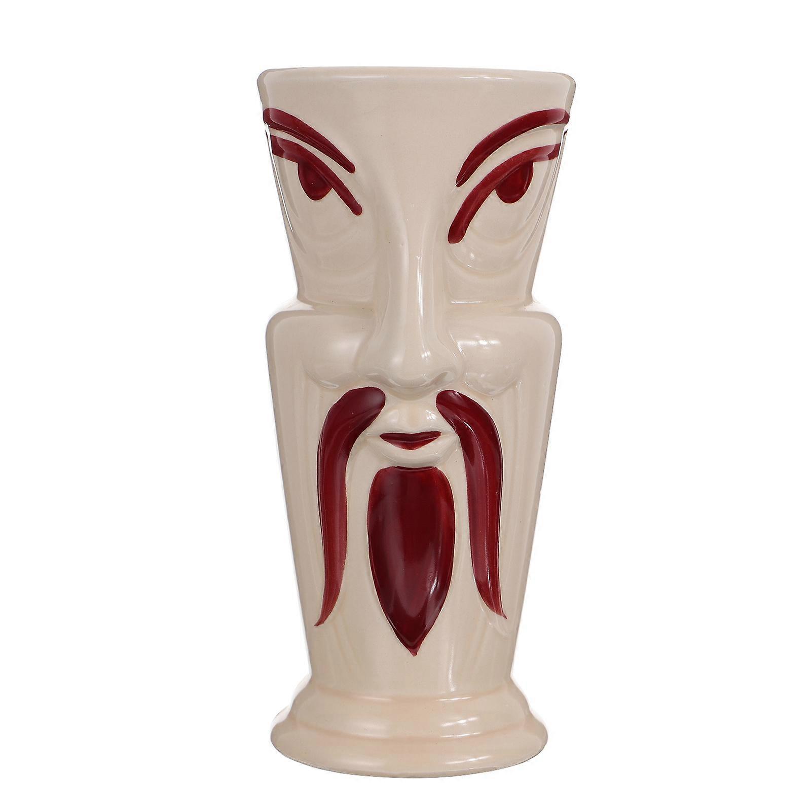 Smooth Surface Retro Design Ceramic Drinkware Wine Cup Ideal For Parties Restaurants Use 1Set