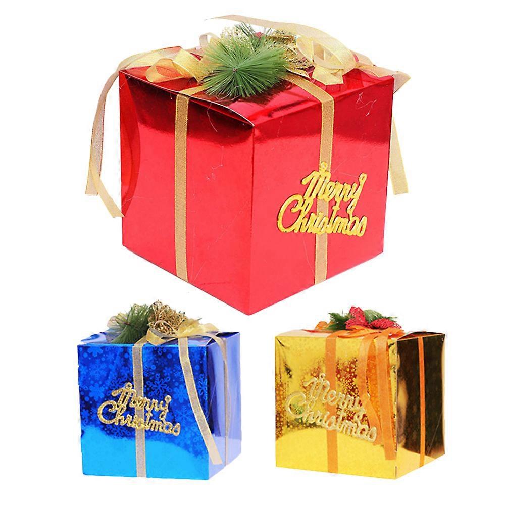 3Pcs Decorative Presents Foam Ornaments For Christmas Design Suitable For Families Friends