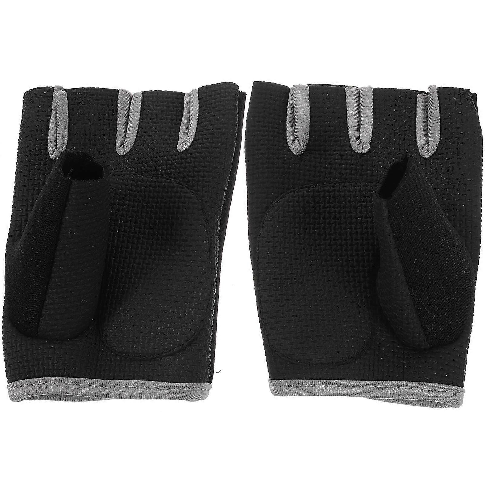 Protective Bike Gloves For Workout Breathable Half Gloves With Dexterity Support 2Pcs