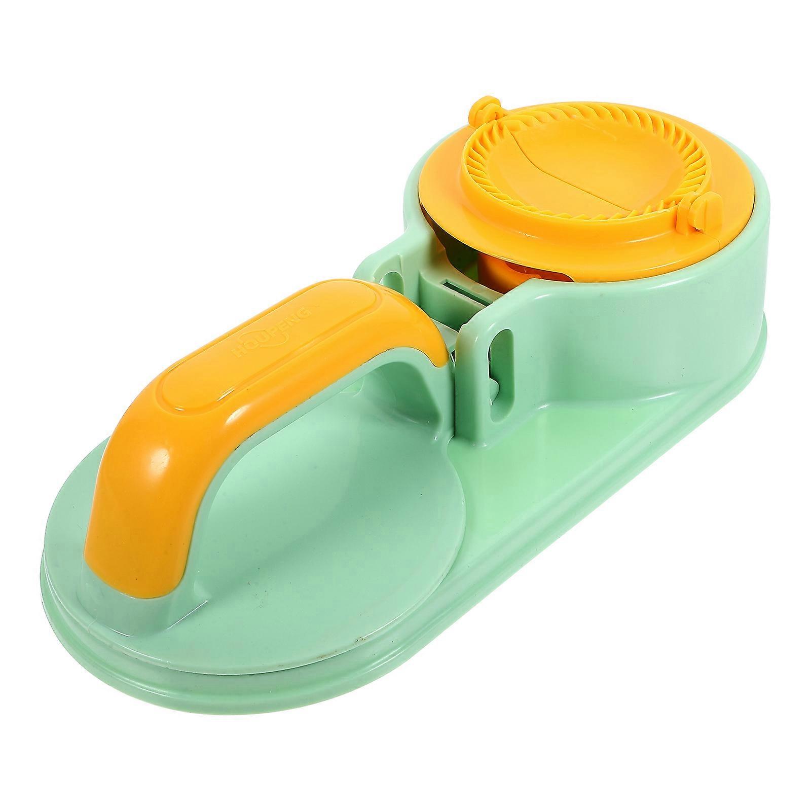 Kitchen Dumpling Maker Tool Dumpling Wrapper Mold for Cooking Family Gathering Green ABS Material 1Pack