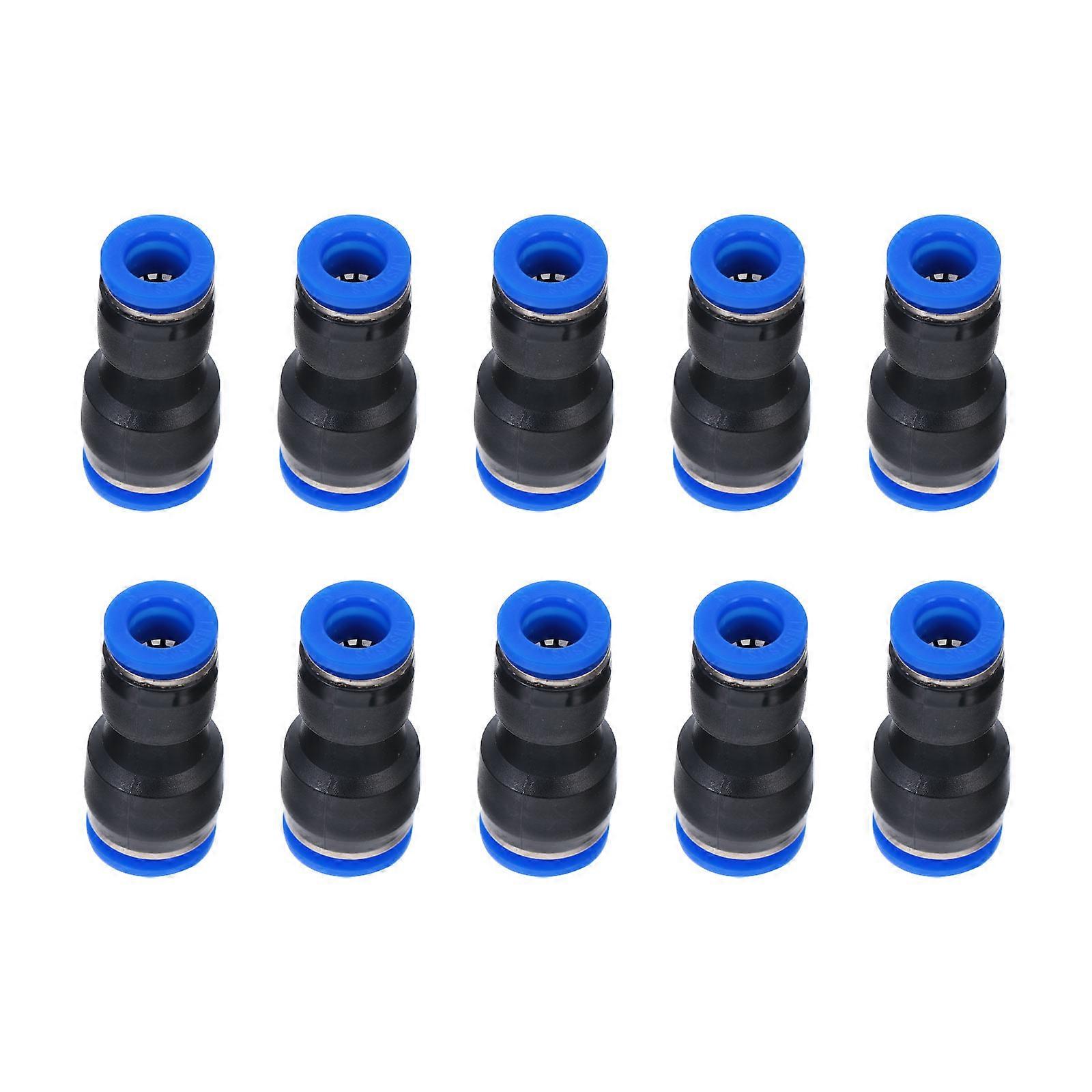 Air Hose Fittings 10Pcs Quick Connect Air Connector Blue Tool-free Installation for DIY Enthusiasts