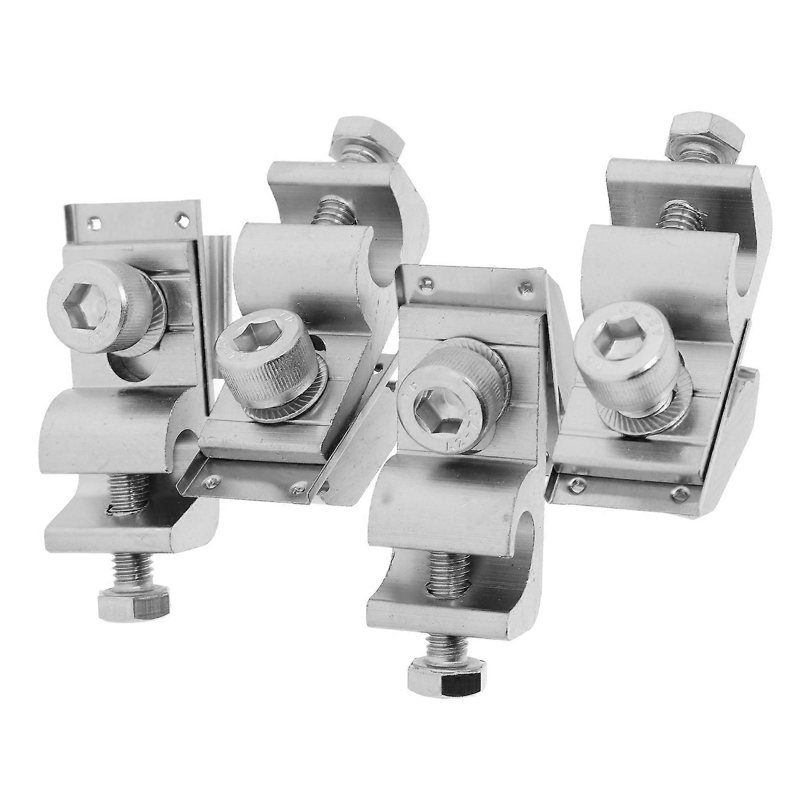4 pcs Grounding Clip for Photovoltaic Systems – Flexible Lug Bracket for RVs, Boats, and Rooftops – Compatible with Aluminum Rails