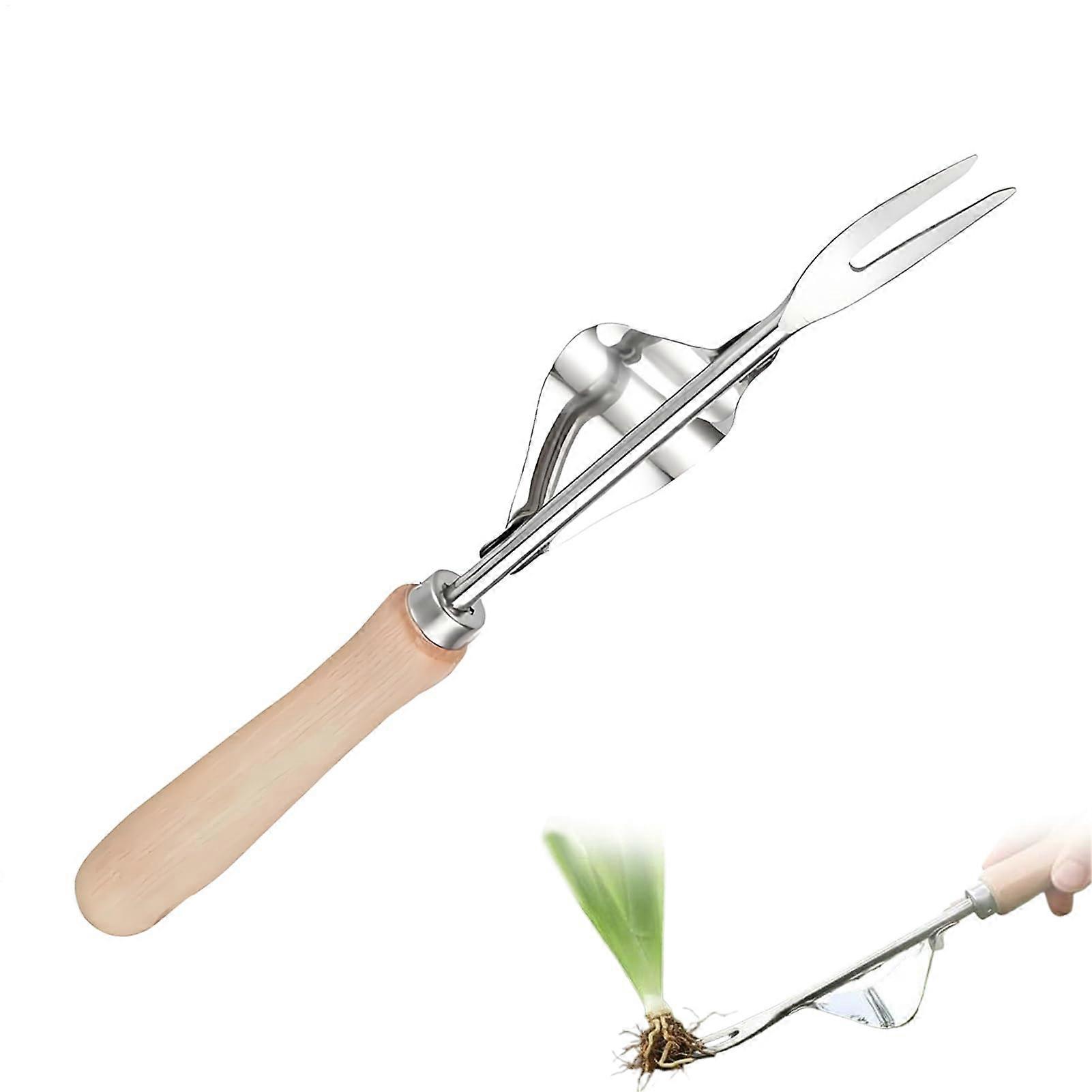 Weeder Tool for Removing Grass Roots, Stainless Steel Hand Tool for Lawn Care, Garden and Patio Use for Men and Women