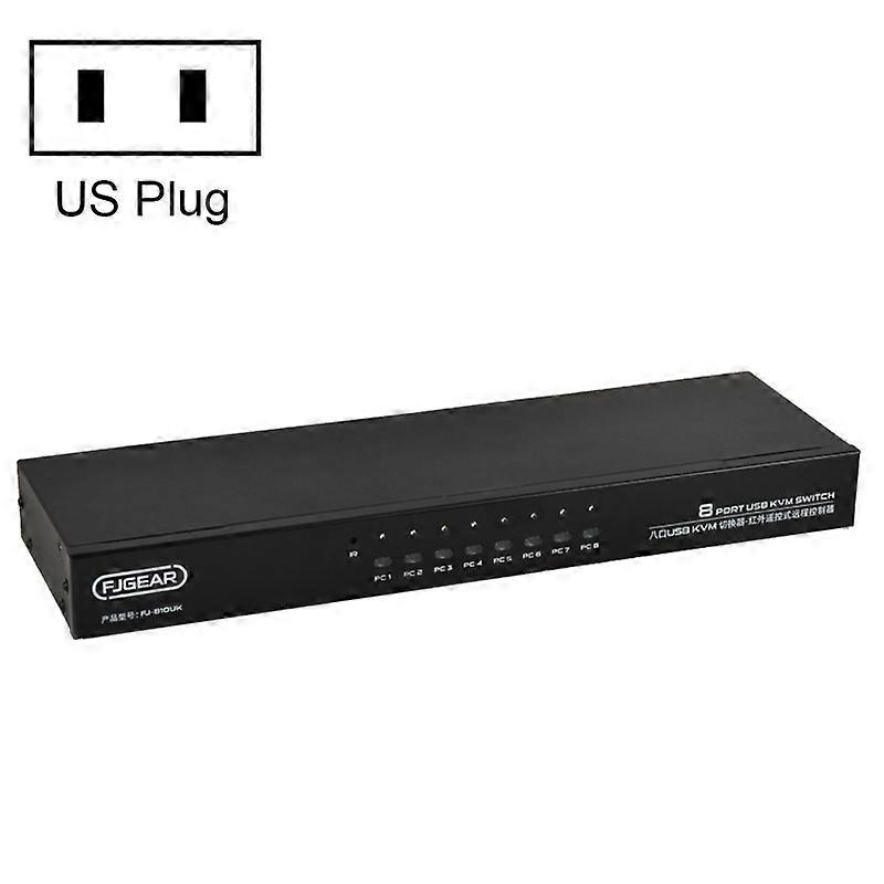 FJGEAR FJ-810UK 8 In 1 KVM Switcher FJ-810UK US Plug