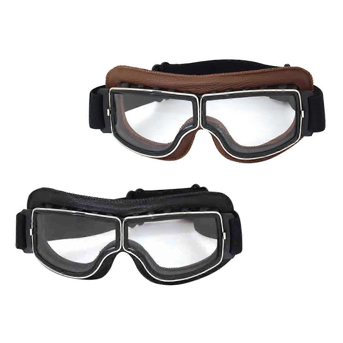 Fahrradbrillen Motorrad-Sonnenbrille UV400 Schutzbrille für Ski Snowboard und Helmbrille mit Gummiband für Outdoor Sport
