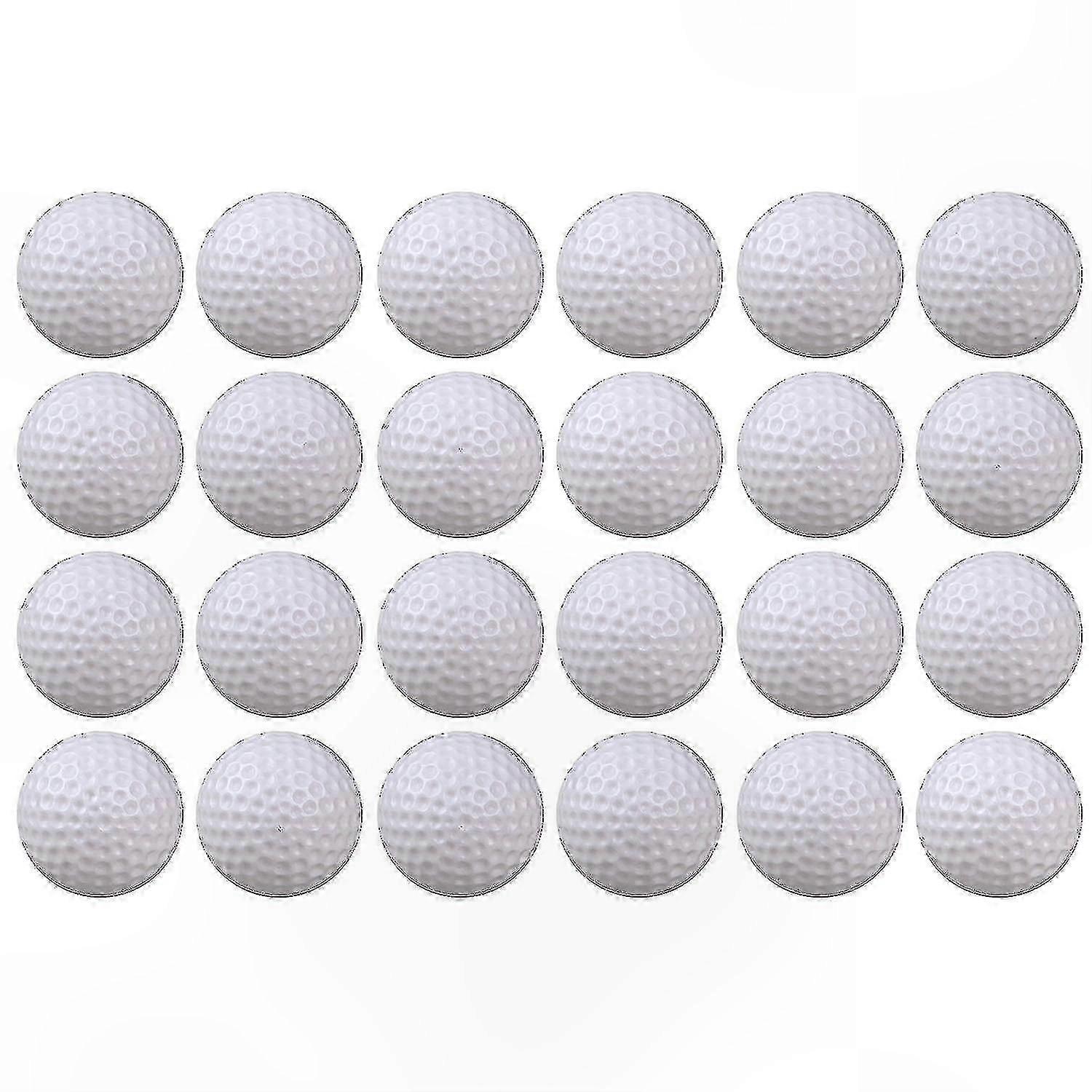 40-Pack Durable Plastic Golf Training Balls for Practice and Flight Drills