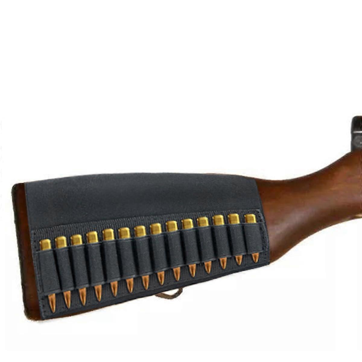 Tactical Hunting Weapon Rear Shaft Cheek Rest Pad for 5.56mm .22/.223/.204 with 14 Round Gun Shell Magazine Compatibility