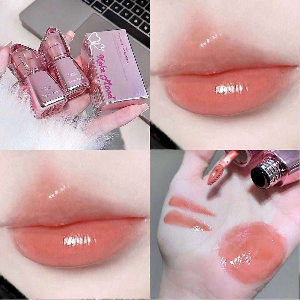 Colored lip gloss with essence long lasting moisturizing easy to apply lip