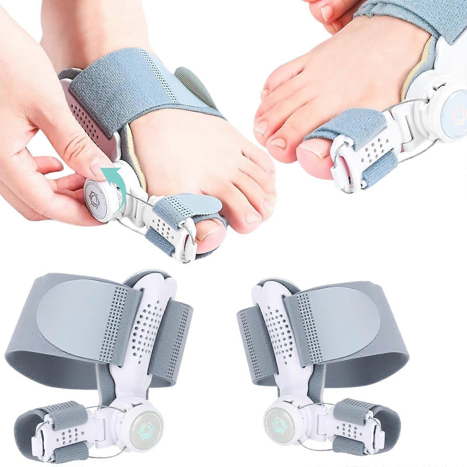 Pack of 2 Hallux Valgus Correction, 90° Adjustable Orthopaedic Button for Left  Right Foot, Universal Size Bunion Relief