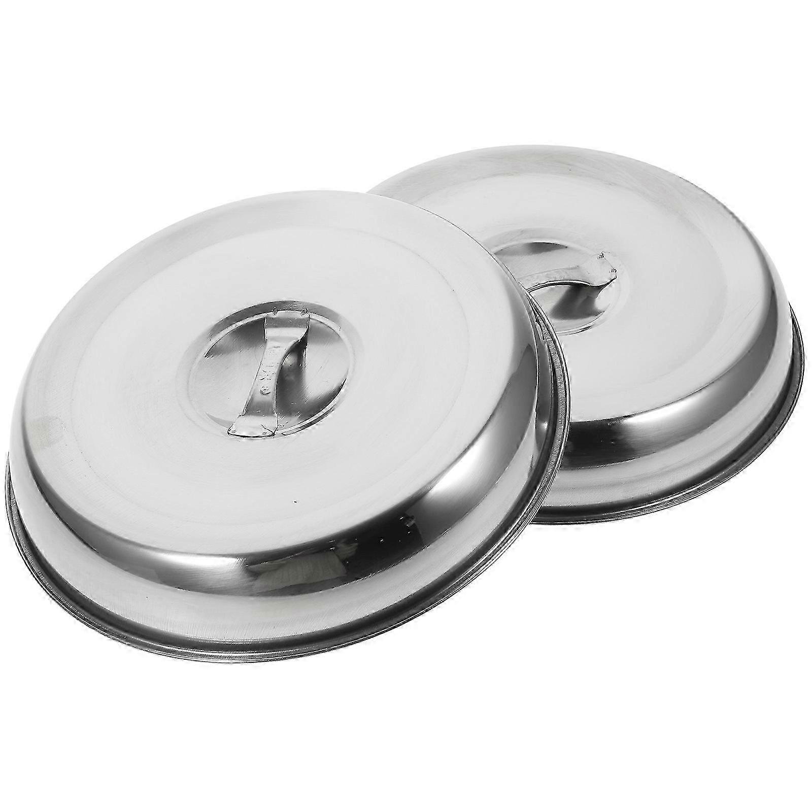 Un ensemble de 2 couvercles de plat de protection pour les grillades en plein air conçus pour aider à prévenir la surcuisson