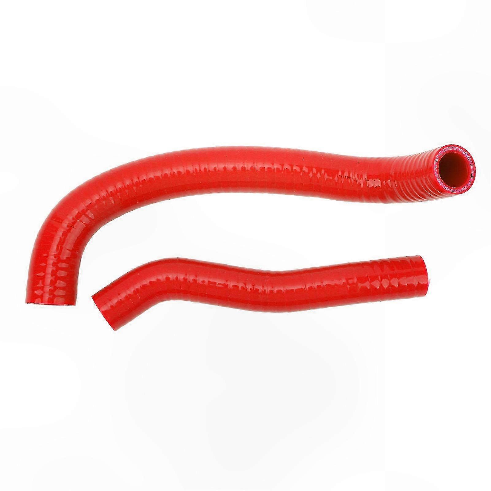 2PCS Silicone Radiator Hose Kit Leak-Proof Replacement for ATV 2007-2008 Red
