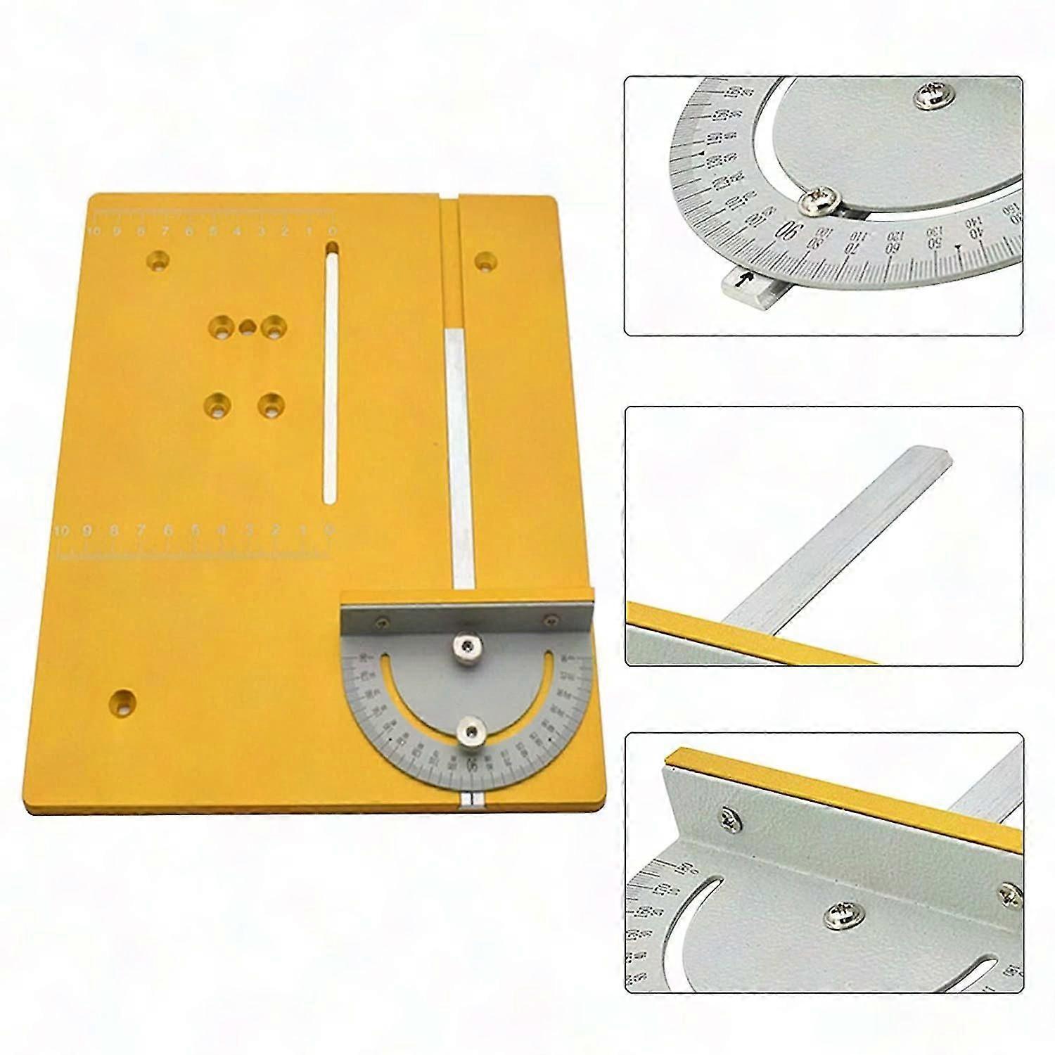 Mini Universal Circular Table Angle Saw Ruler - Durable DIY Woodworking T-Style Angle Finder Tool for Precision Measurement