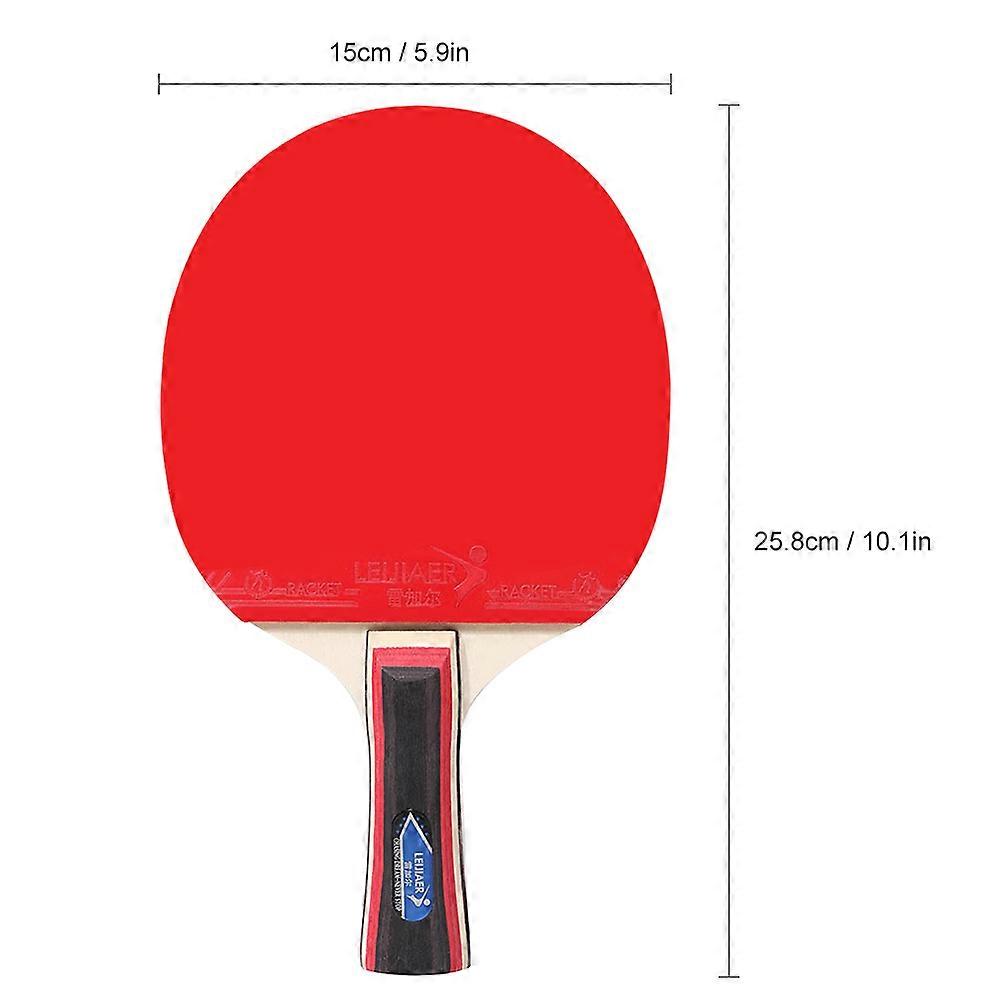 Table Tennis 2 Player Set 2 Table Tennis Bats Rackets with 3 Ping Pong Balls for Students Beginners