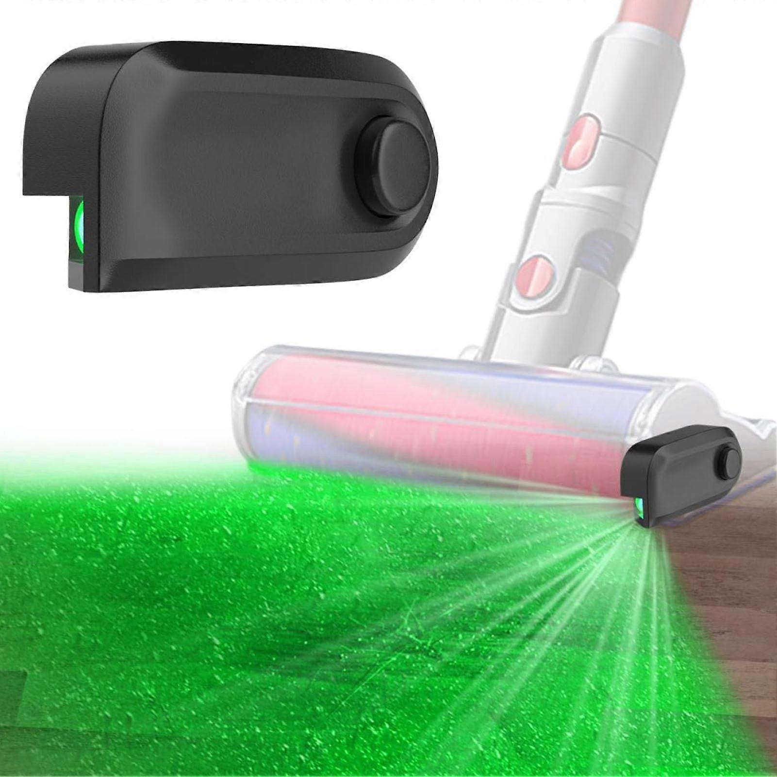 Vacuum Dust Display Lamp, LED Light Attachment for Vacuum Cleaners, Green Lasers Dust Detection