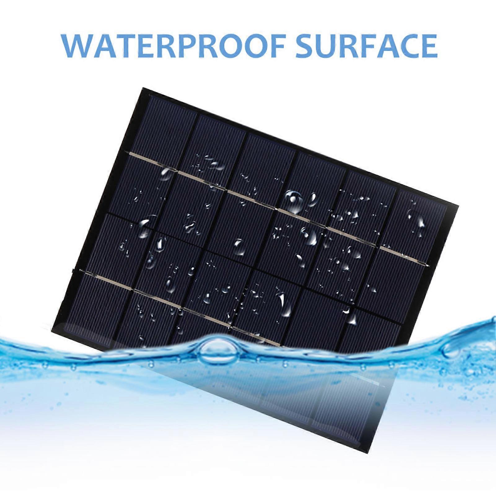 5.2W USB Solar Panel Mini Portable Fan 9.05"x4.33" Metal Cooling