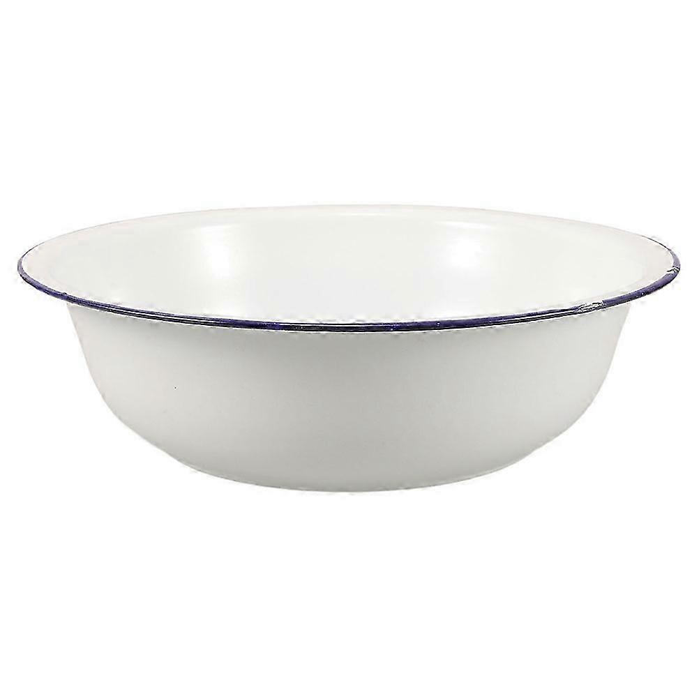 Retro Enamel Wash Basin 32cm Designed For Laundry And Bathroom Use 1Pack Compatible With Home Living-Yvan