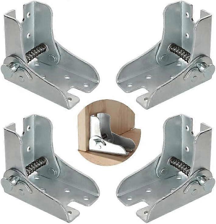 Set of 4 self-locking folding supports for work table or kitchen,