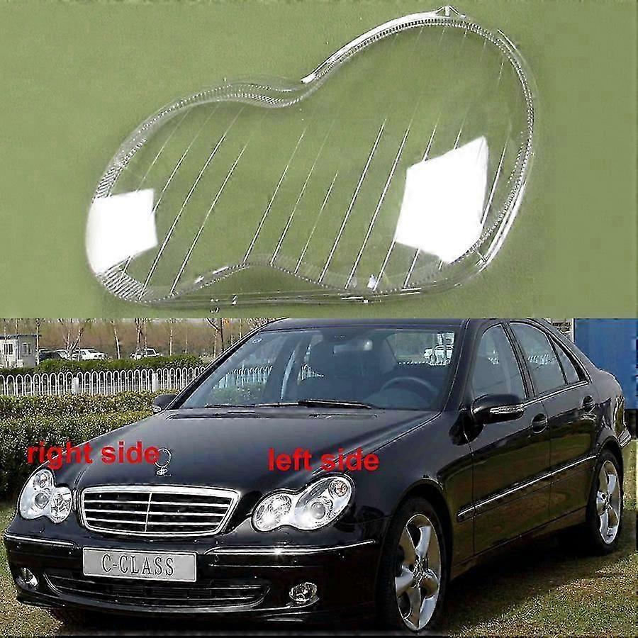 Headlights cover for Benz C-Class 2001-2007 front transparent